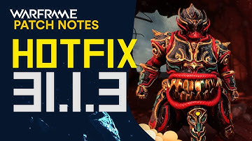 Warframe Hotfix 31.1.3 - Grendel 