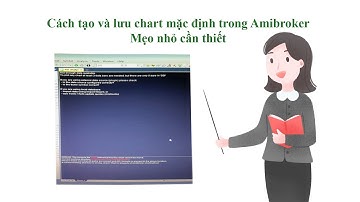 Cách lưu và tạo chart mặc định trong Amibroker - Mẹo nhỏ cần thiết tránh các lỗi phát sinh