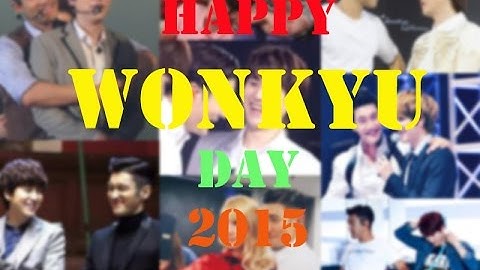 HAPPY WONKYU DAY 2015 - I Knew I Loved You ~ I Choose To Love You