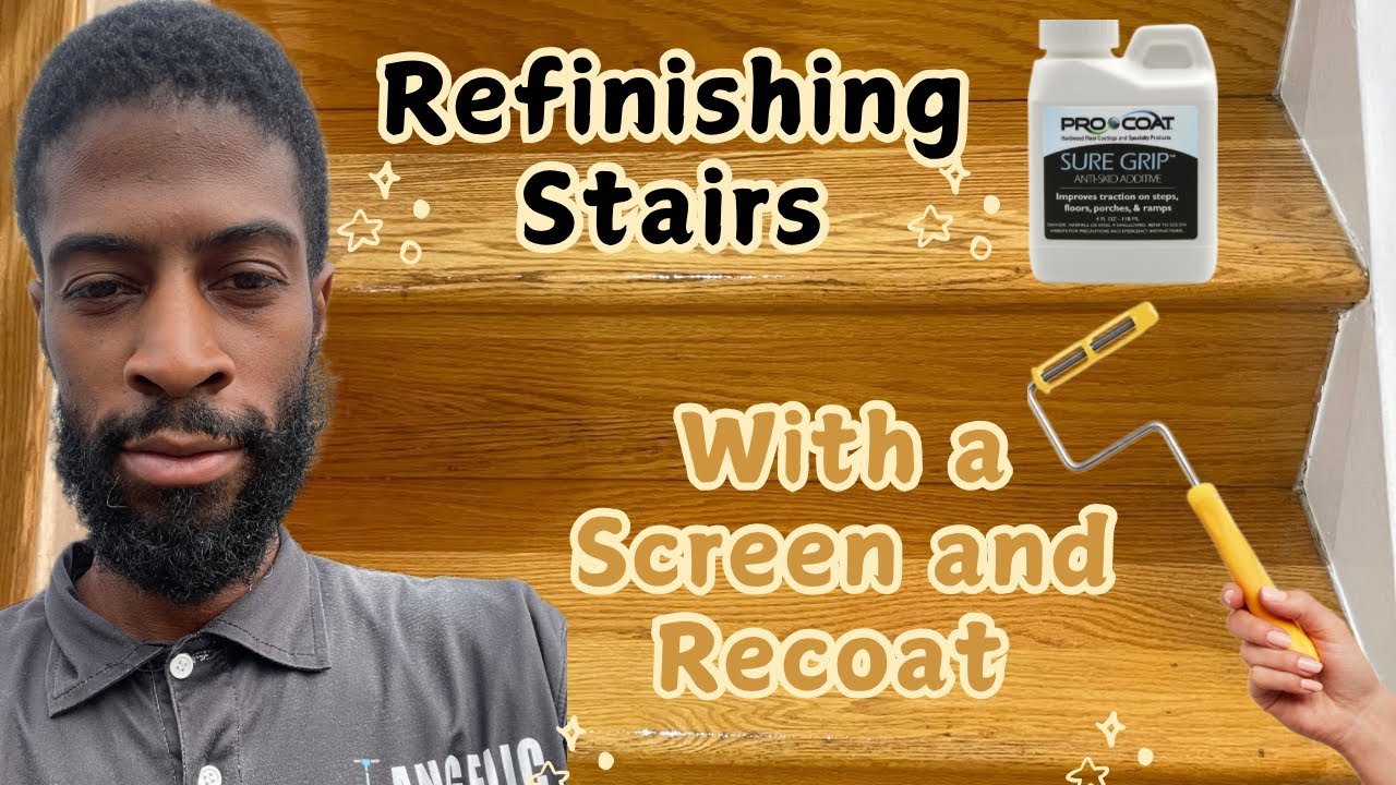 Customer was concerned about slippery stairs 🩰🧦👟🥾👡👟 so we used SURE GRIP by Pro Coat for 