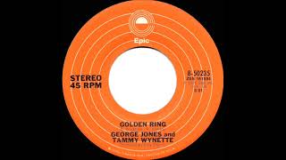 Video thumbnail of "1976 George Jones & Tammy Wynette - Golden Ring (a #1 C&W hit)"