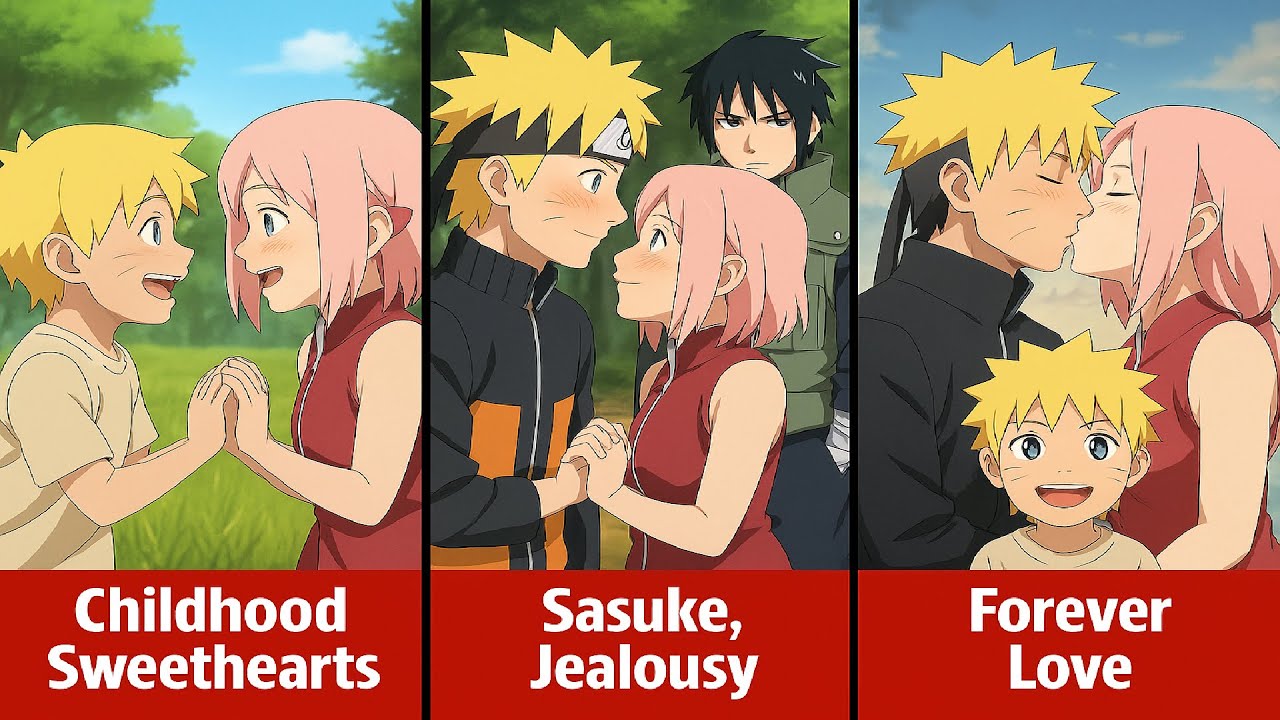 What If Naruto and Sakura Were Childhood Sweethearts? 💗🔥 #Naruto #Sakura #animeau