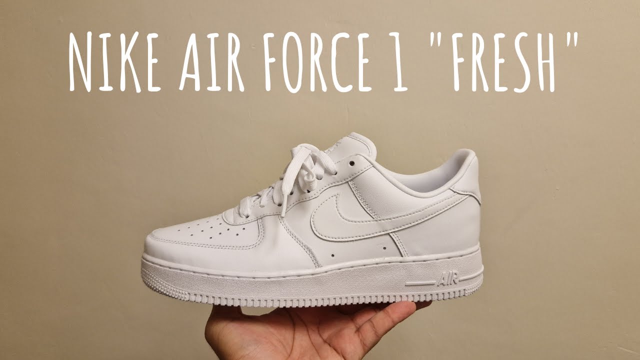 Nike Air Force 1 07 Fresh Triple White Unboxing and On Foot Review ...