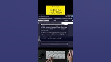 Building a Music Player  #javascript #freecodecamp #javascriptprojects #webdeveloper