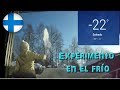 Experimento: qué pasa al aventar agua hirviendo en frío extremo | Luli en Finlandia