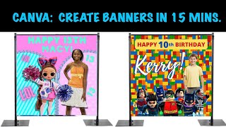 CANVA: HOW TO CREATE A BANNER IN 15 MINUTES OR LESS