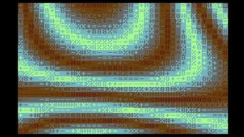 C64 4k Intro: Plascii Petsma 2017 by Camelot