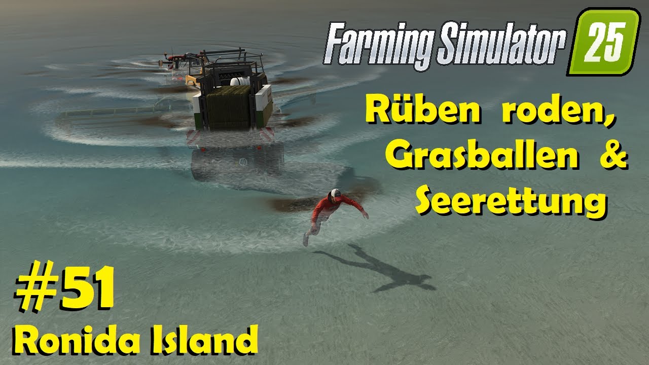 LS25 Ronida Island #51 Zuckerrüben ernten & Rettungsschwimmer beim Pressen / Farming Simulator 25