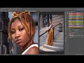 My retouching process  dodge  burn  no frequency separation
