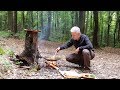 SACDA ETLİ YUMURTALI DÜRÜM | Cooking wrap with meat and eggs in the forest