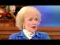 Betty White On The Donny &amp; Marie Osmond Talk Show - 1998