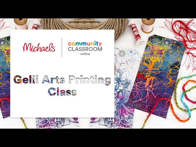 Online Class: Thread and Yarn Printing with Gelli Arts®