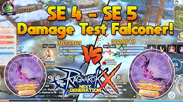 Level 4 SE to Level 5 Shadow Equipment, Sniper Falconer Damage Test [ROX]