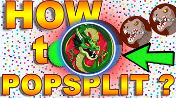 HOW TO POPSPLIT AGAR.IO ?  - SOLO GAME & LITTLE HERO MAN in Agar.io