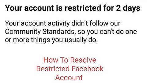 HOW TO RESOLVE RESTRICTED FACEBOOK ACCOUNT PART 2 TAGALOG TUTORIAL