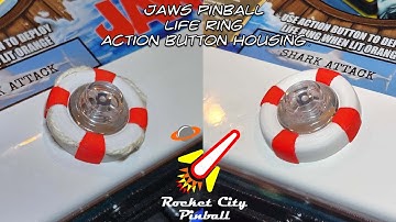 Life Ring Action Button Housing for Stern Jaws Pinball, by Rocket City Pinball