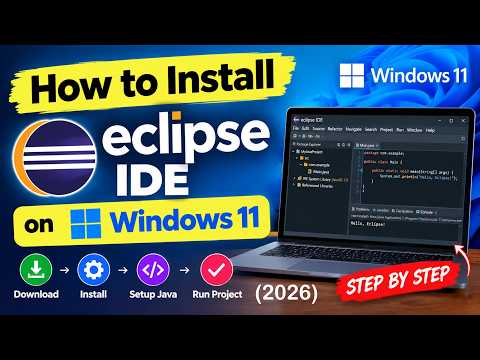 How to Install Eclipse IDE on Windows 11 | Run Java project