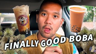 Trying Every Boba in PALM SPRINGS || Downtown Palm Springs || FeedMeiMei inspired