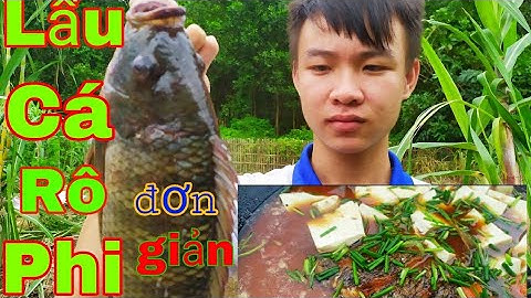 Món Ăn Đơn Giản Lẩu Cá Rô Phi Làm Tại Vườn | Văn Tiến Vlog
