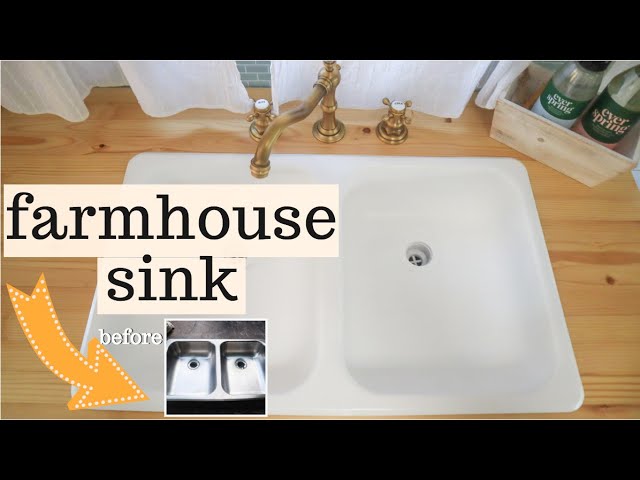 How To Farmhouse Sink Diy Painting My