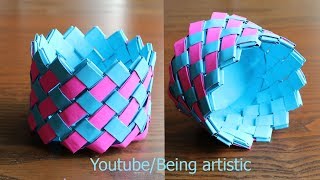 Easy Way To Make Paper Basket - Paper Craft - Home Decor