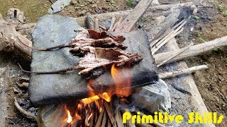 Primitive skills: Cook food from stone