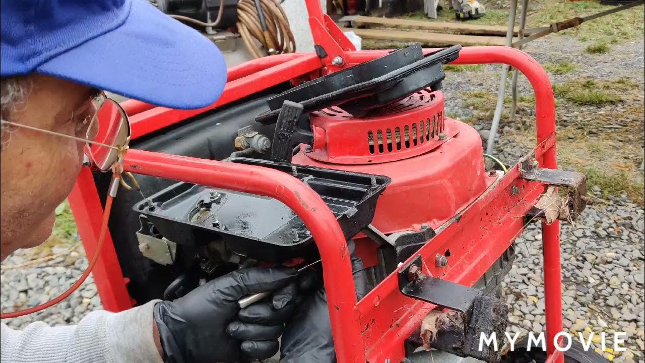 Homelite 5000 389cc Generator. Only runs smooth on full choke. YouTube
