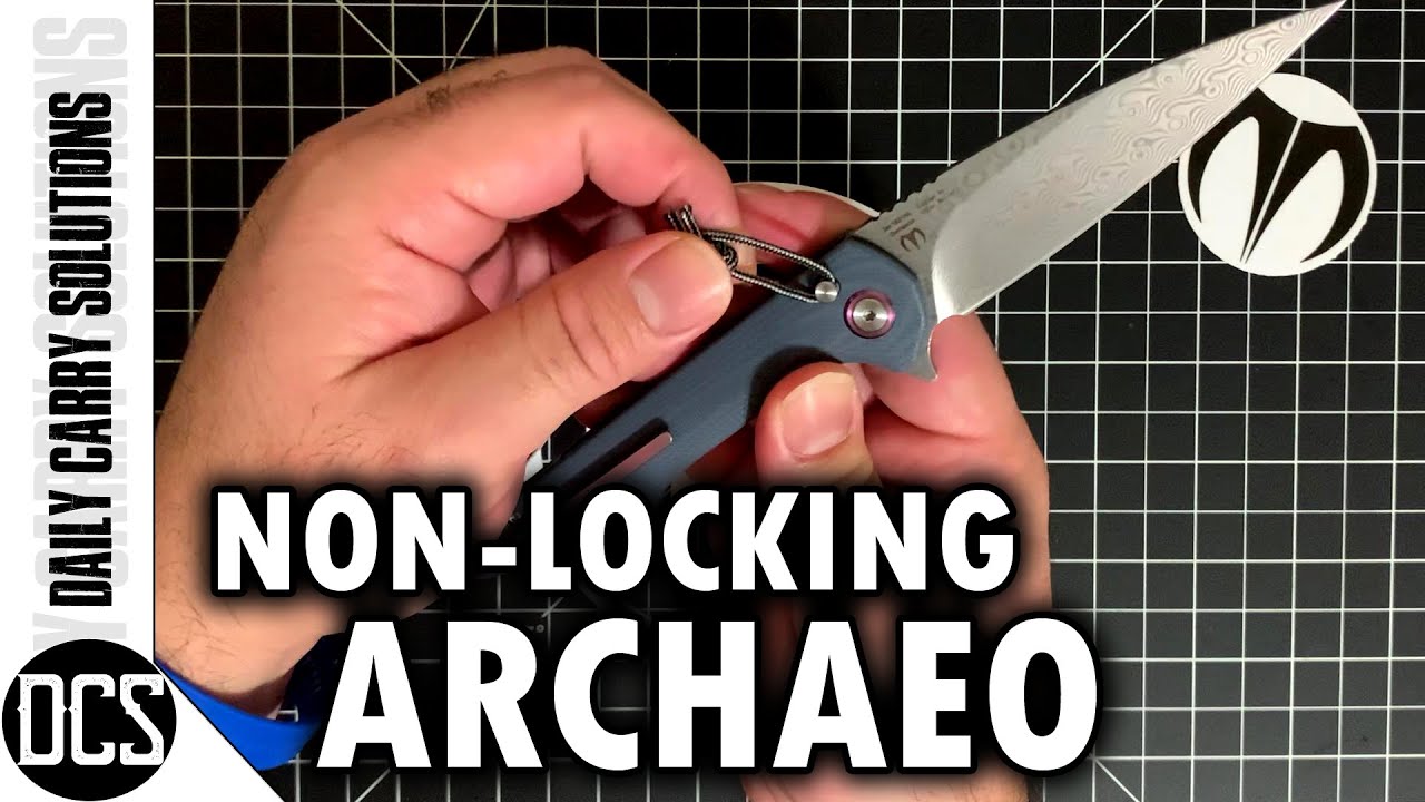 Artisan Cutlery Non Locking Archaeo / G10 with VG10 Damascus Blade