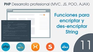 🐘 PHP MVC OOP MySQL Course - 11 Functions to Encrypt and Decrypt Strings
