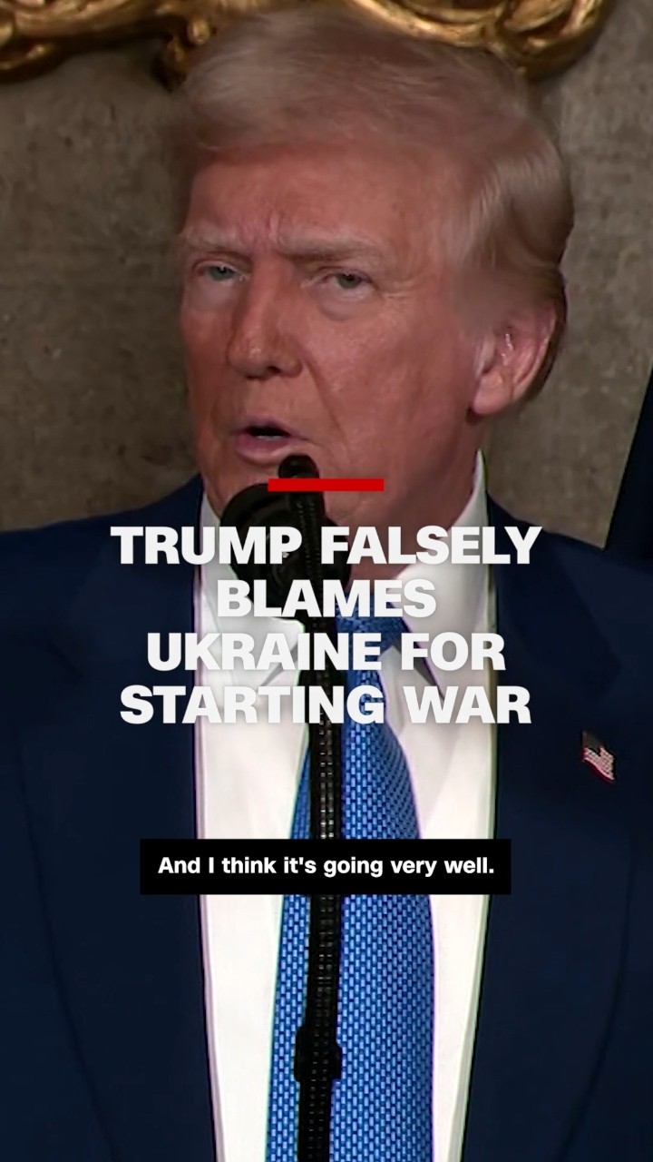 Trump falsely blames Ukraine for starting war with Russia