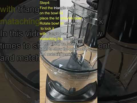 How to power on FP408 food processor