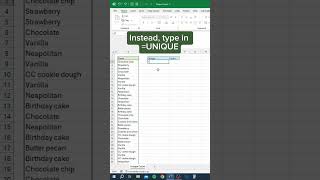 unique Function  excel exceltips exceltricks exceltutorial viral trending video ai shorts