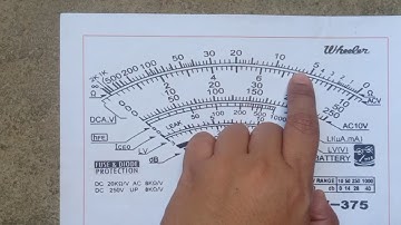 How to read the scale of an ohmmeter