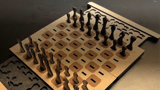 How I design a laser cut chess set