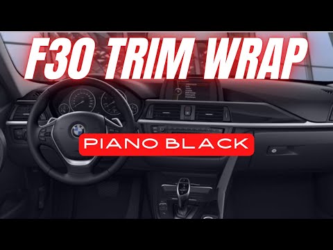 Piano Black Vinyl Wrap Interior