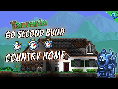 TERRARIA LET'S BUILD -  3D COUNTRY HOME #shorts  #shorts