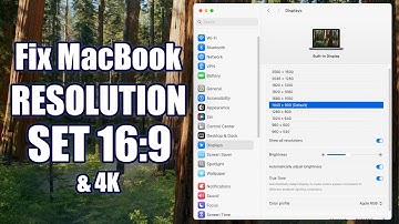 Hoe je de resolutie van 16:9 en 4K op elke MacBook instelt