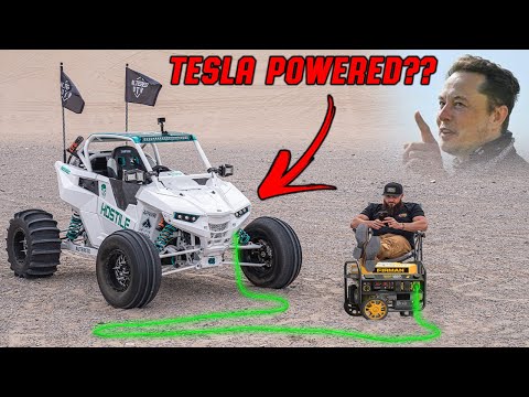 Would Elon Musk Approve of the World's only TESLA Powered Polaris UTV? 🤯
