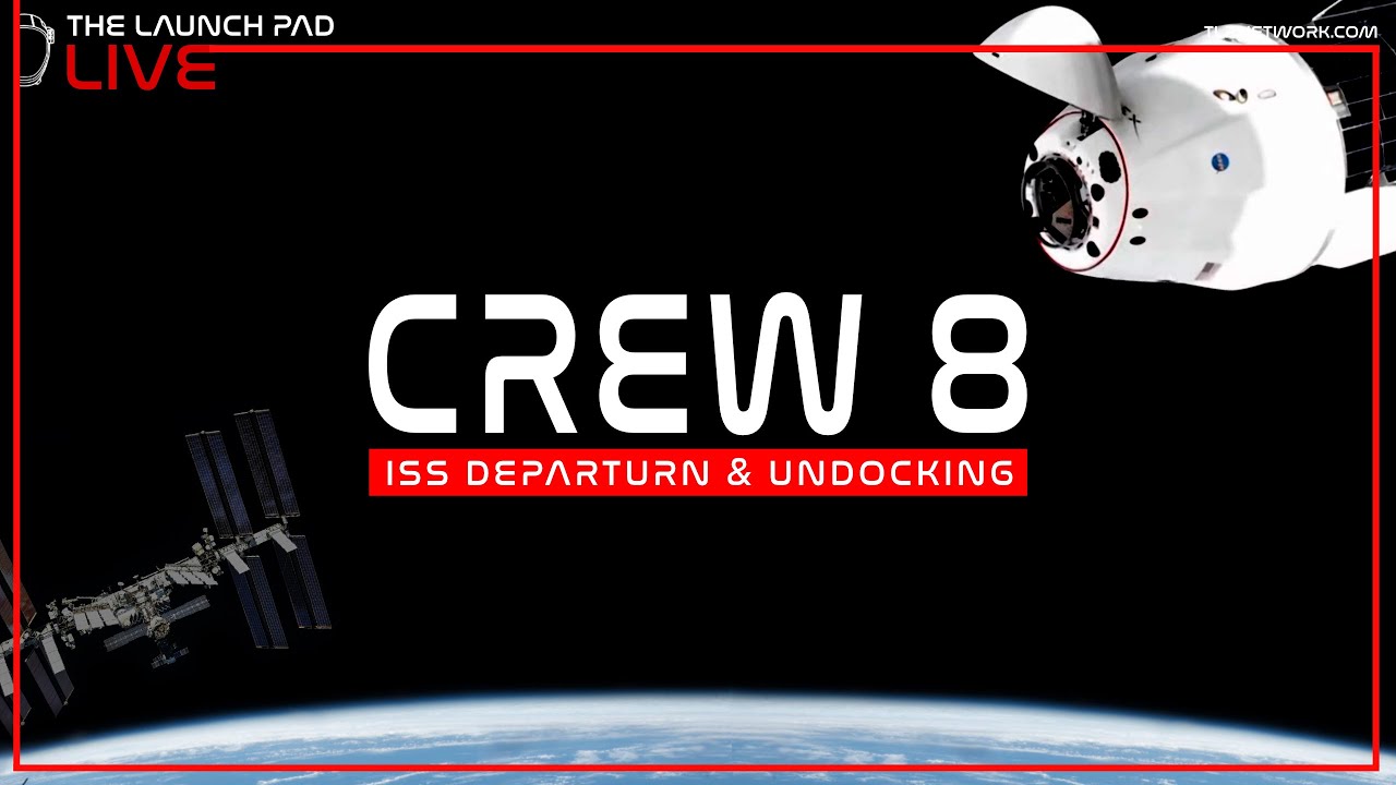 UNDOCKING! SpaceX Crew 8 ISS UnDocking