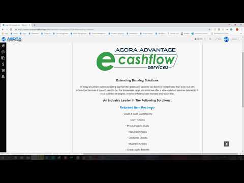 E-Cashflow ACH & Credit Card Billing Recovery - Agora Advantage Advanced Training