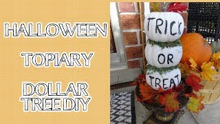 Easy Halloween Pumpkin Topiary / Dollar Tree DIY Diy Pumpkin Topiary Dollar Tree Topiary Only 5