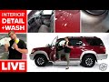 Foam Wash + INTERIOR Detailing a Scuffed Toyota Sequoia! | LIVE DETAILING EVENT