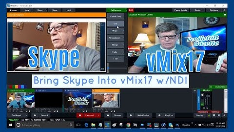 Importing Skype into vMix17 with NDI