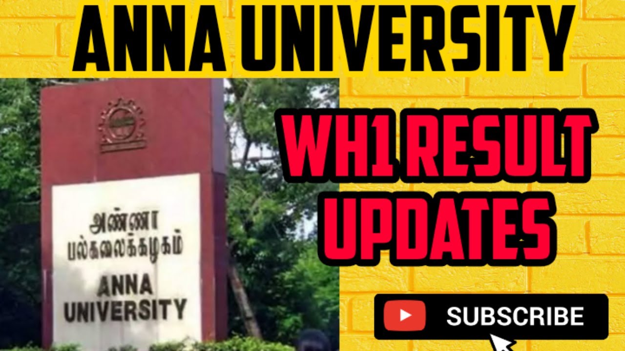 anna university Wh1 || Wh13 Result updates...