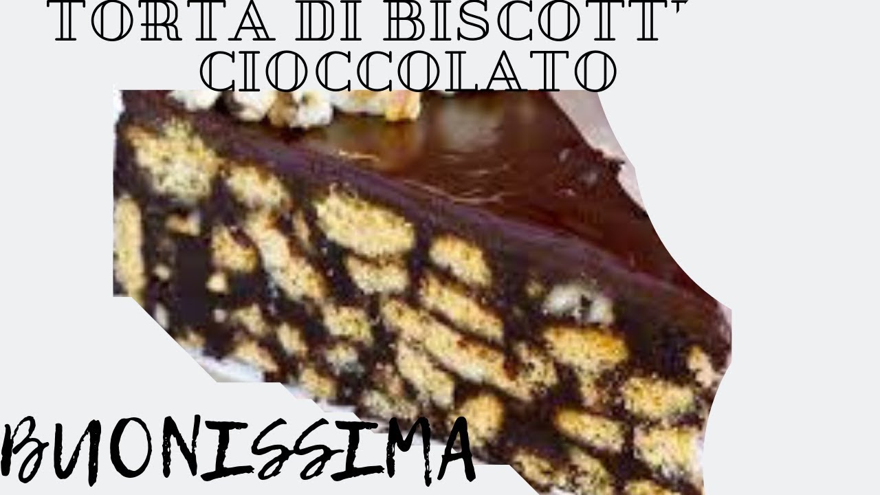 Torta di Biscotti e Cioccolato,senza Cottura - YouTube