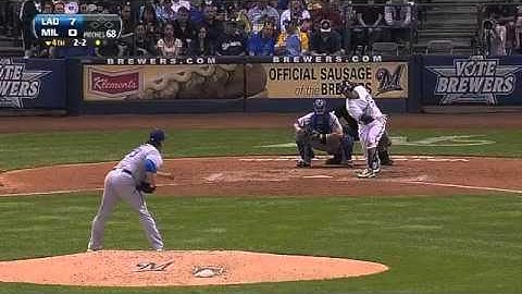 Baseball Video Highlights & Clips  LAD@MIL Ryu strikes out four over 7 13 innings