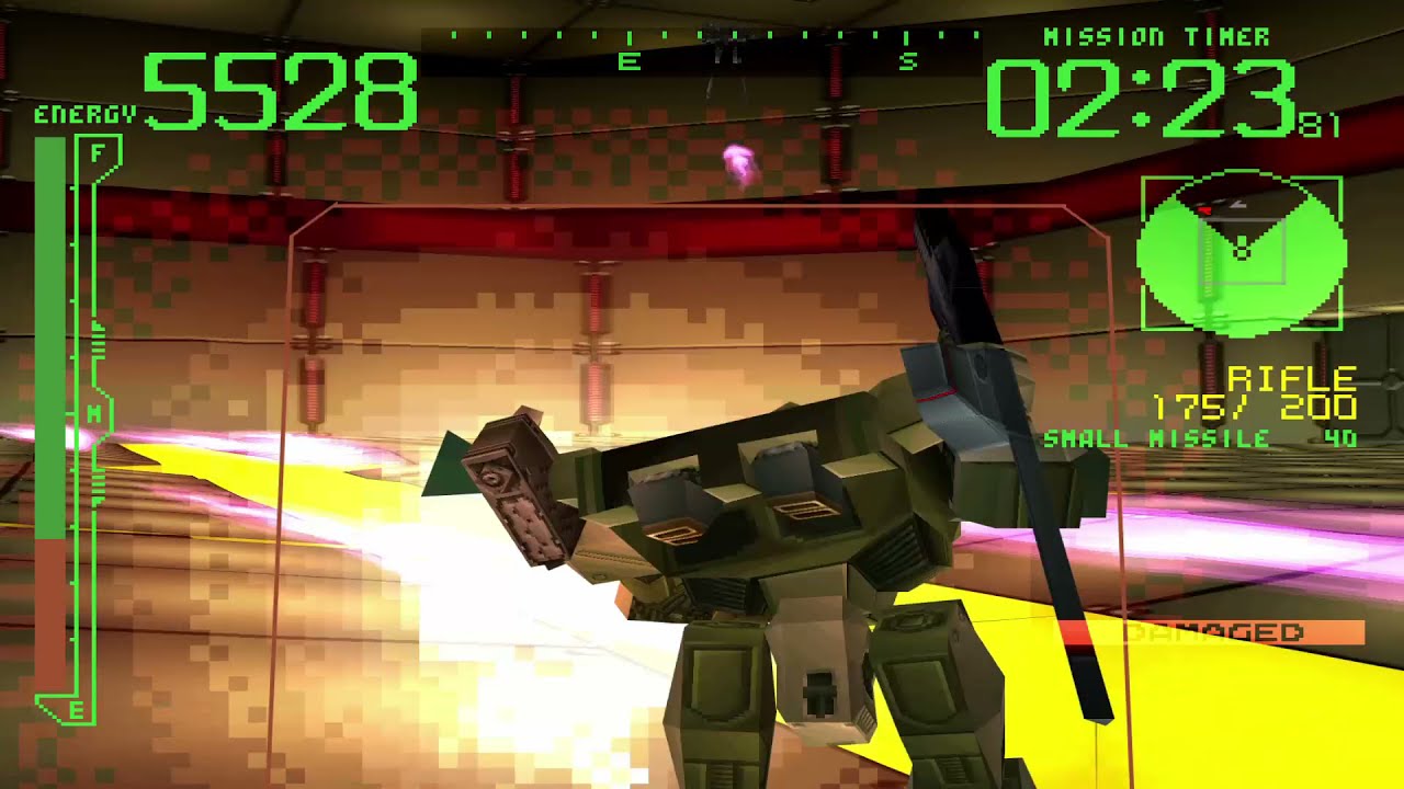 Armored Core - Gameplay PSX / PS1 / PGXP / Widescreen 4k 2160p  (DuckStation) 