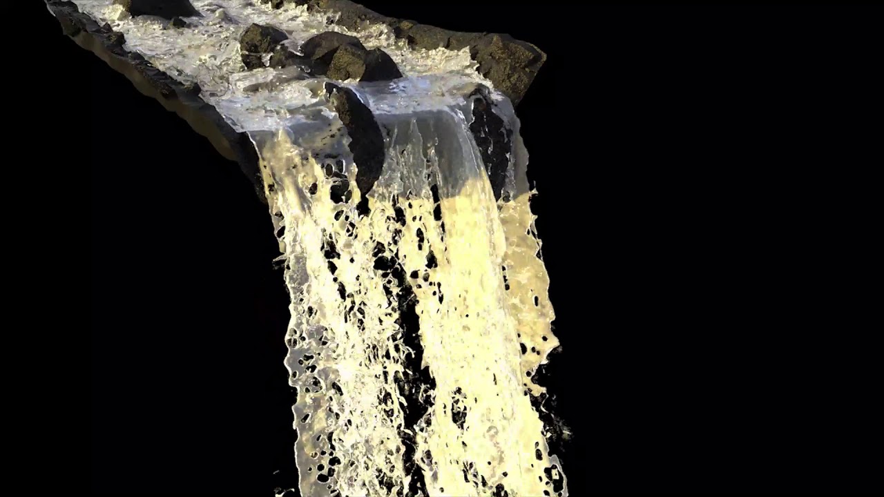 Waterfall Simulation - Houdini FLIP Fluids - YouTube