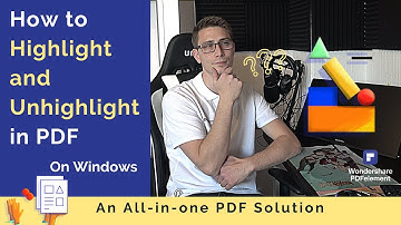 How to Highlight and Unhighlight in PDF | Wondershare PDFelement 8