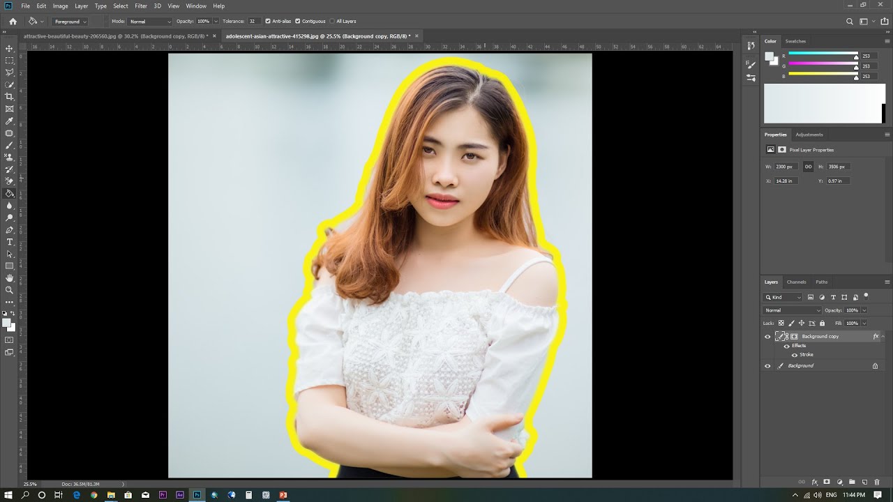 How to Outline Picture in Photoshop - YouTube